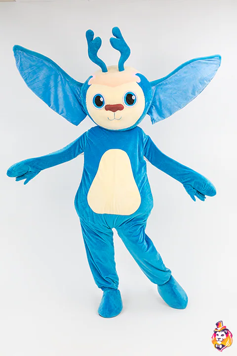 Mascottepak Blauw fabelwezen