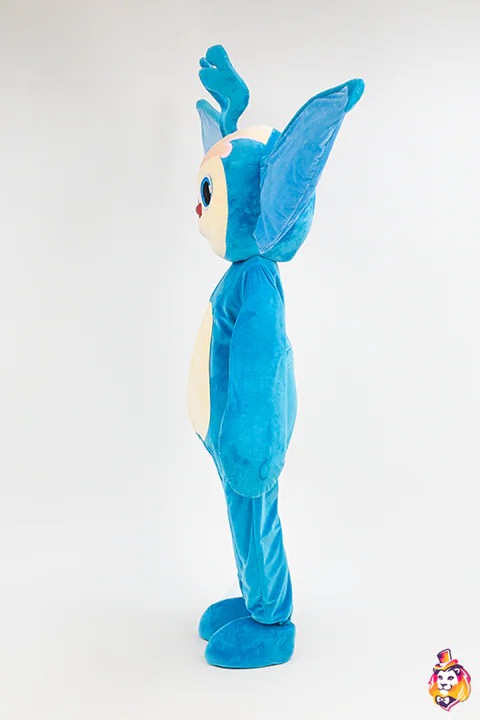 Creature Blue mascot costume — side view