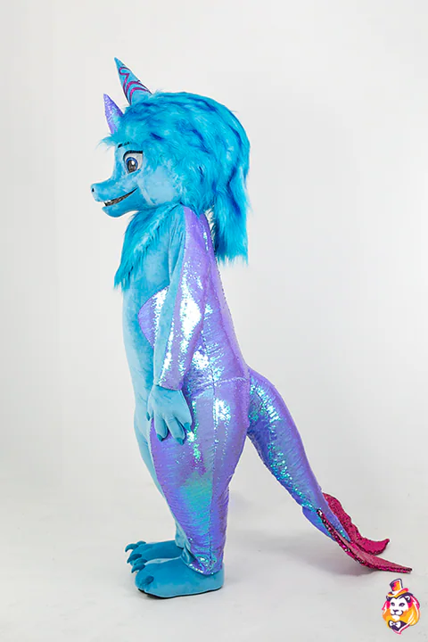Costum de mascotă Dragonul magic Ocean – vedere din lateral
