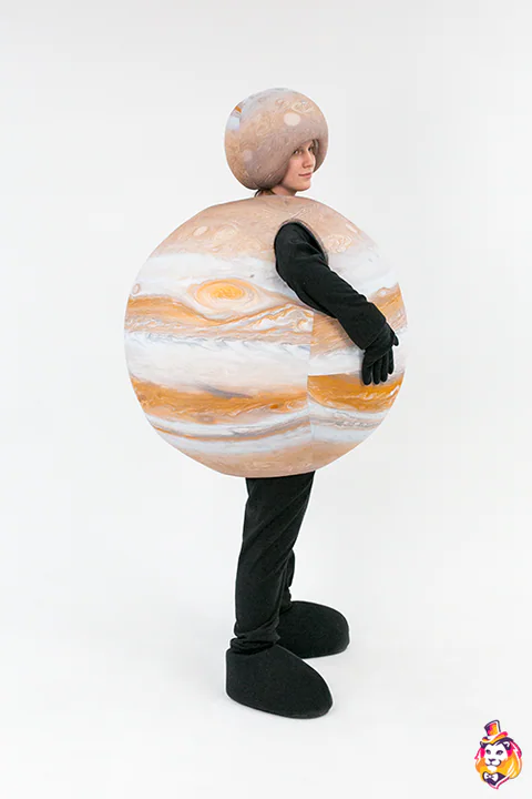 Animatiekostuum Planeet Jupiter – zijaanzicht