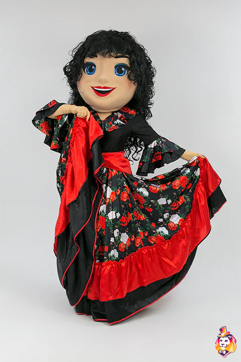 Kostým maskota Tanečnice flamenca Kristina