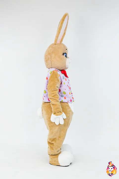 Mascottepak Schattig konijn – zijaanzicht