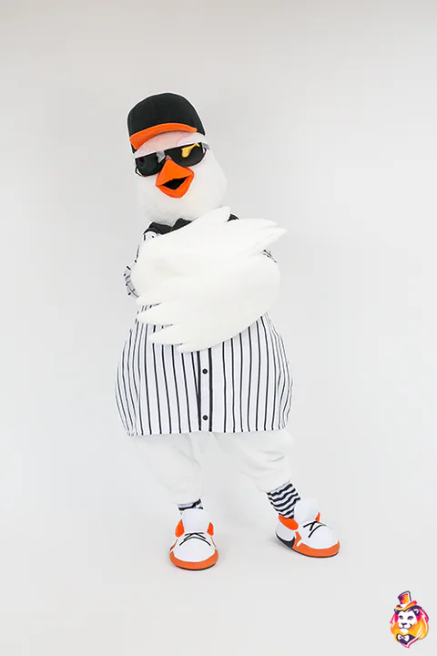 Pollo rapper – costume mascotte, foto 4
