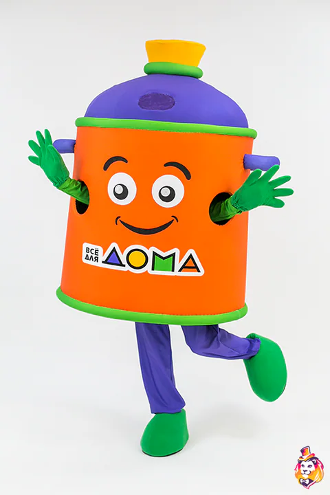 Orange Cooking Pot Mascot Costume
