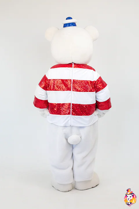 Sailor Red Outfit for Mascots — back view