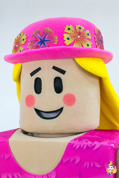 Spielfigur Mädchen Flora – Maskottchen-Kostüm, Detail