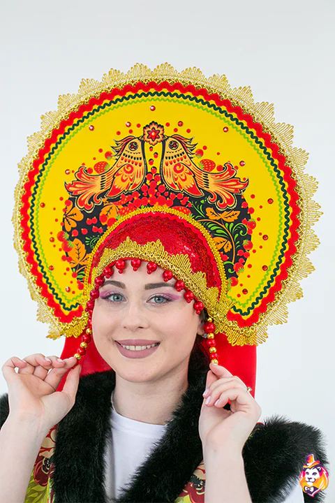 Red and Gold Kokoshnik