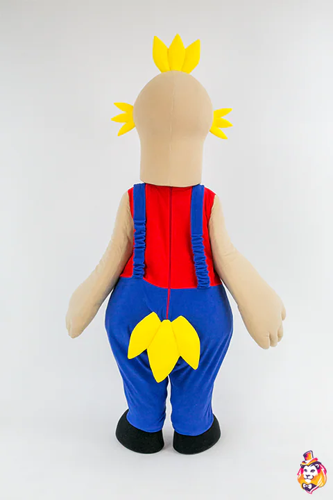 Kostým maskota Veselý ptáček – pohled zezadu