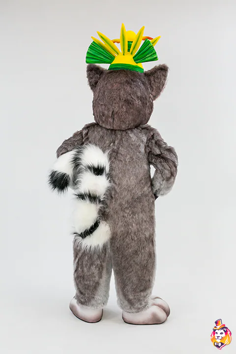 Kostim maskote Lemur – pogled straga