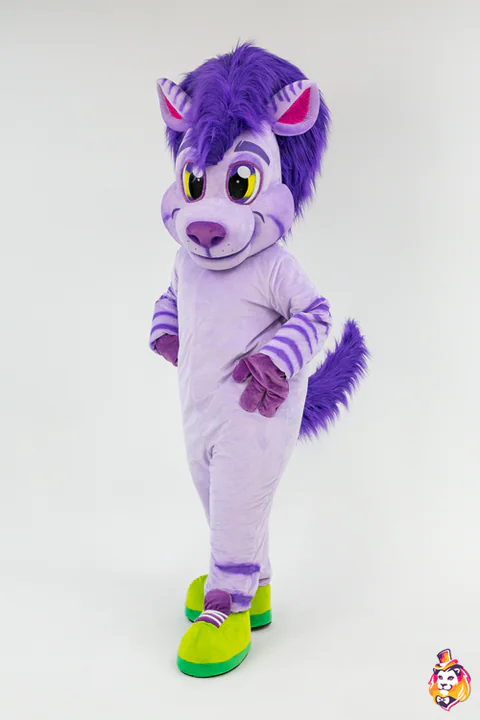 Mascottepak Paarse zebra