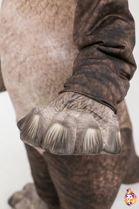 Dinosaur Diplodocus mascot costume — detail