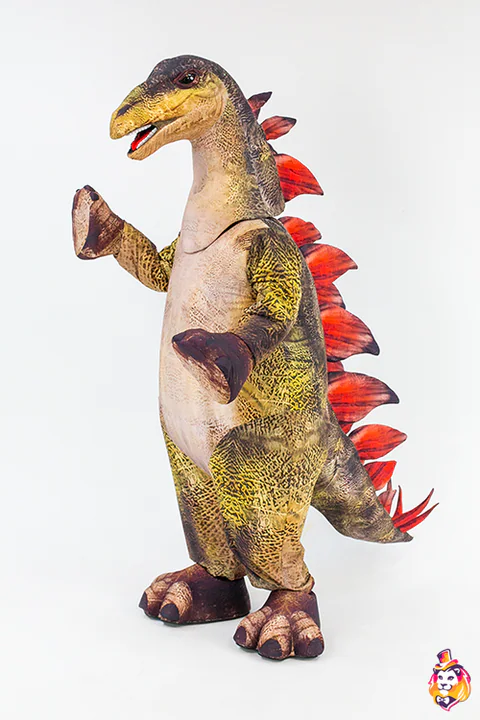 Mascottepak Stegosaurus – vooraanzicht