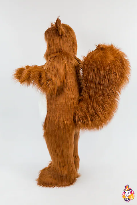 Fluffy Squirrel entertainer costume — side view