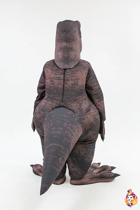 T-rex kabalajelmez – hátulnézet