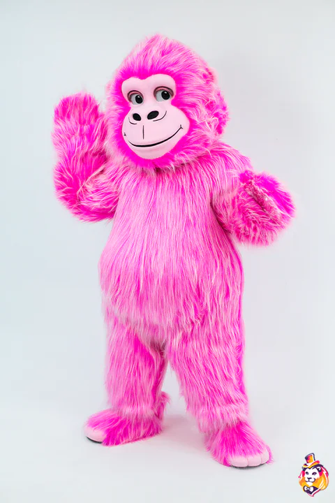 Mascottepak Roze gorilla