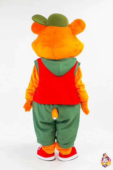 Mascottepak Hamster Roosje – achteraanzicht