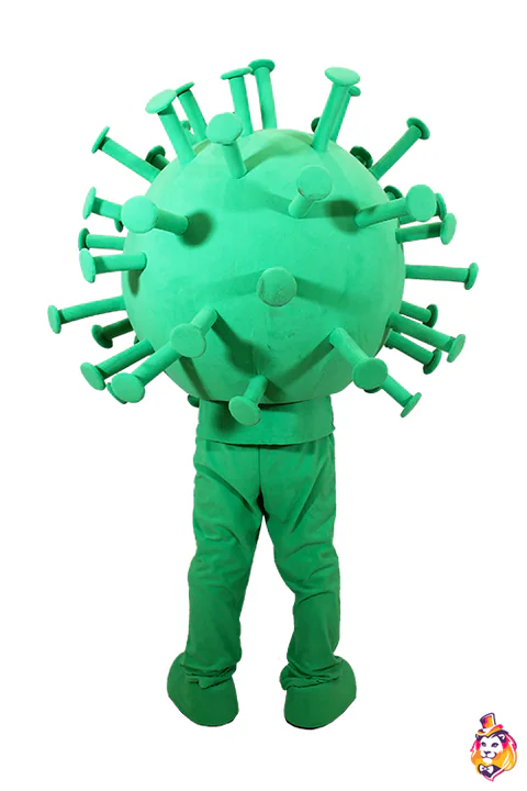 Kostim maskote Virus – pogled straga