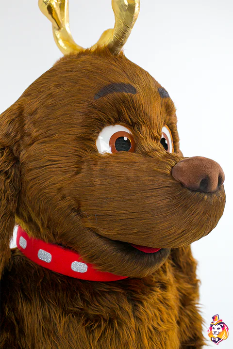 Mascottepak Kersthond – detail