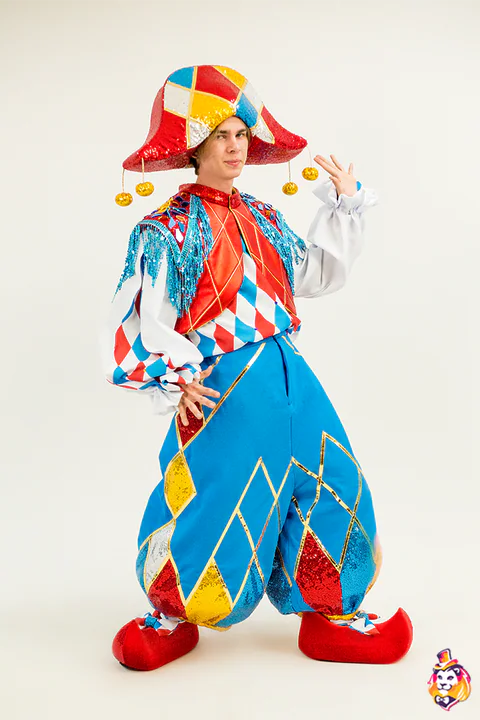 Animatiekostuum Clown Bell – vooraanzicht