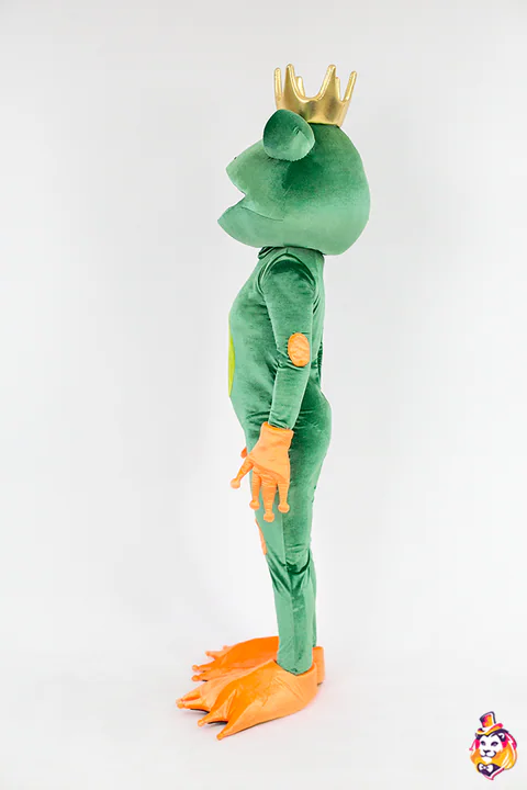 Frog Princess mascot costume — side view