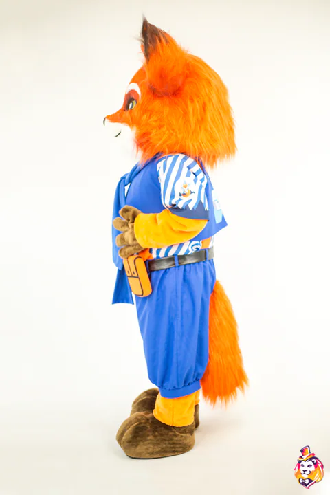 Mascottepak Padvindersvos – zijaanzicht