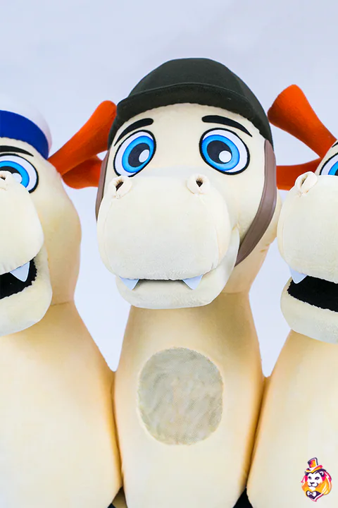 Three-Headed Dragon mascot costume — detail