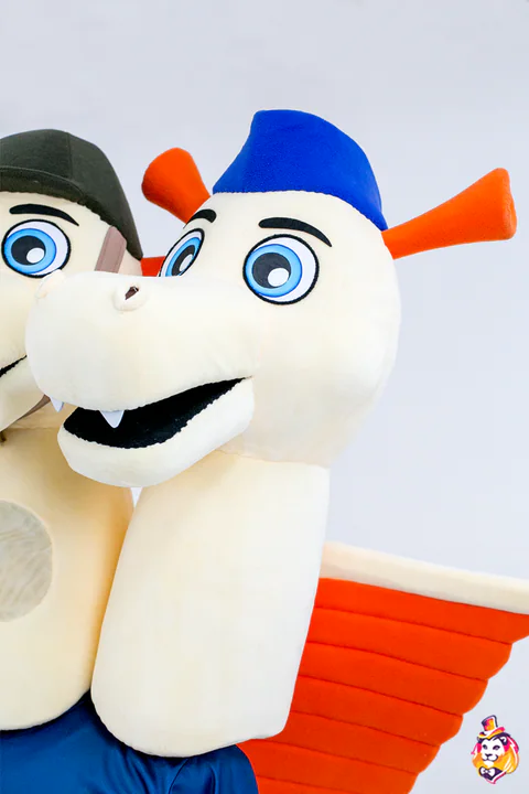 Three-Headed Dragon mascot costume — detail