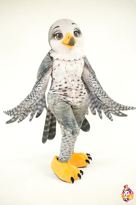 Falcon Girl Mascot Costume