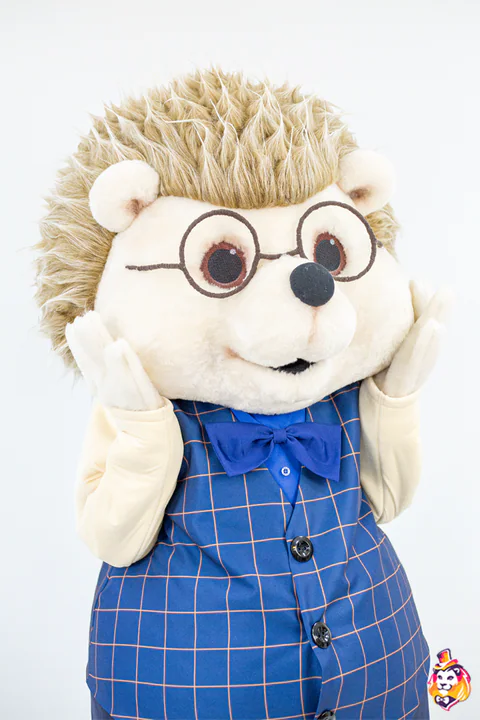 かしこいハリネズミの着ぐるみ（細部）