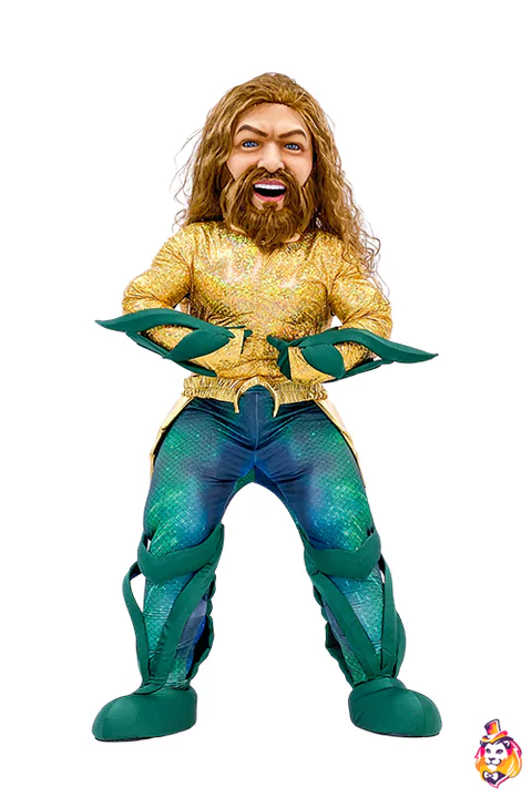 Mascottepak Zeekoning met gouden schubben