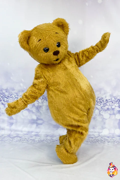 Mascottepak Gouden teddybeer – foto 4