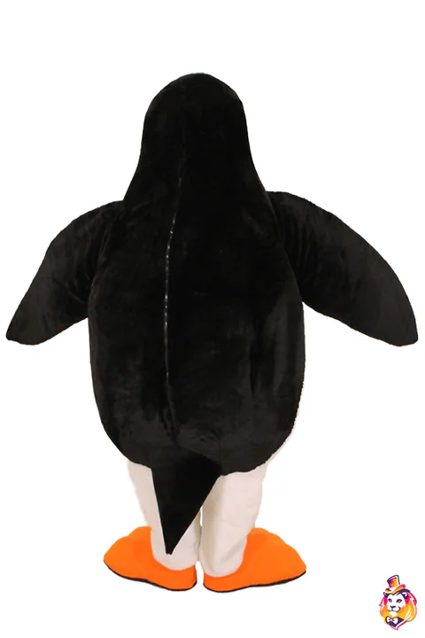 Penguin Pebble mascot costume — back view