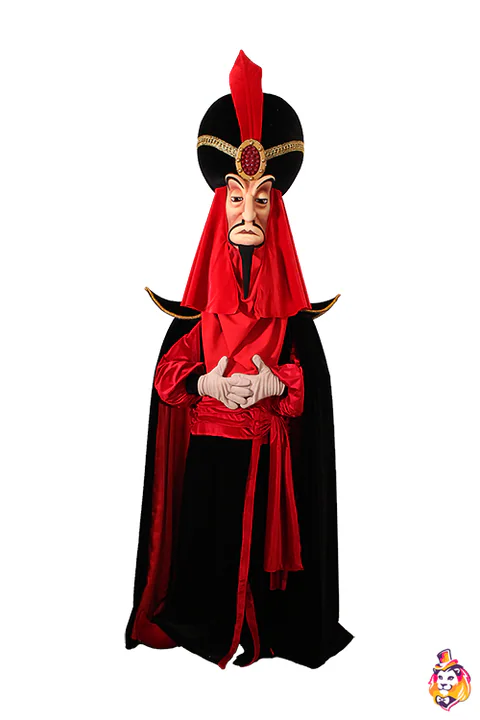 Grand Vizier in Red Turban Mascot Costume