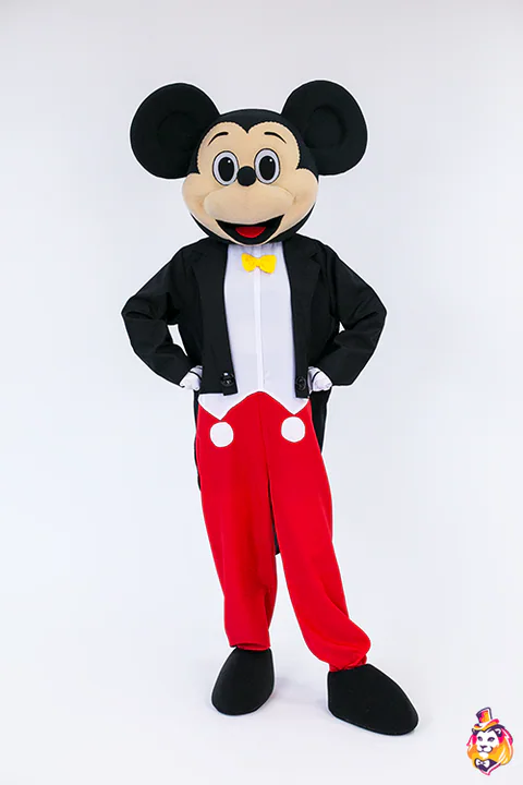 Maus im Frack mit roter Hose – Maskottchen-Kostüm