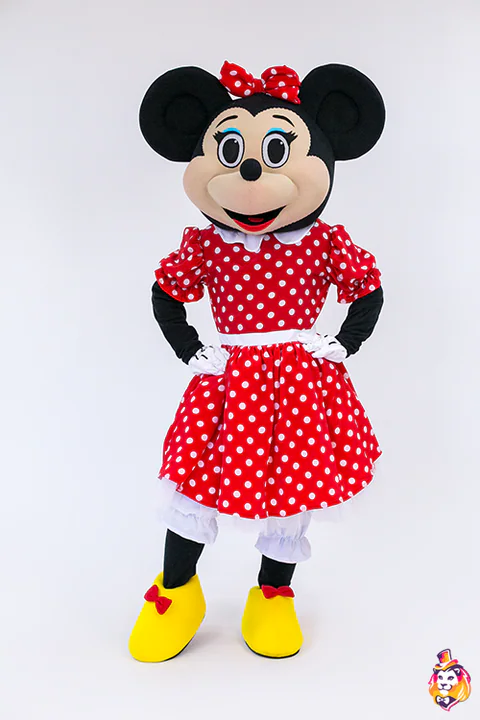 Mäusemädchen mit Punkten – Maskottchen-Kostüm