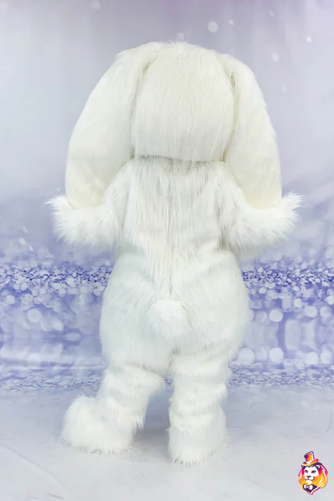 Mascottepak Konijn Coquette – achteraanzicht
