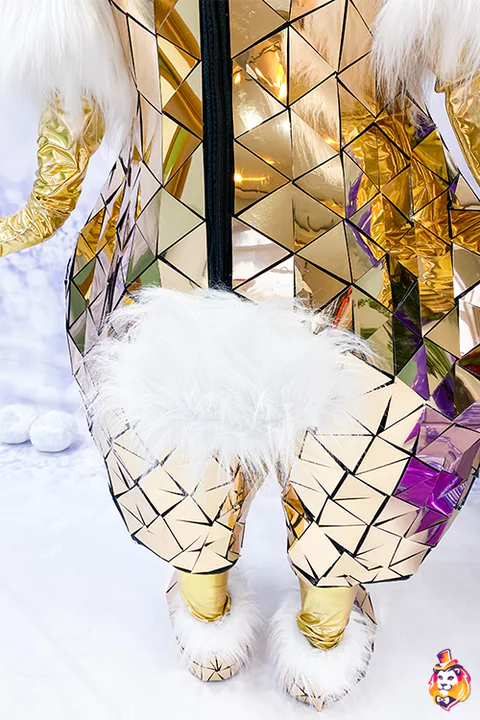 Mascottepak Gouden discokonijn – detail