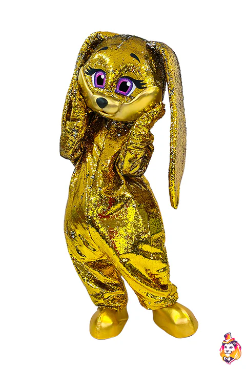 Bunny Golden Mascot Costume