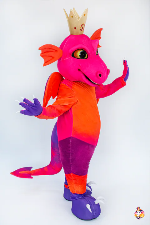 Dragon King Pink mascot costume — photo 4