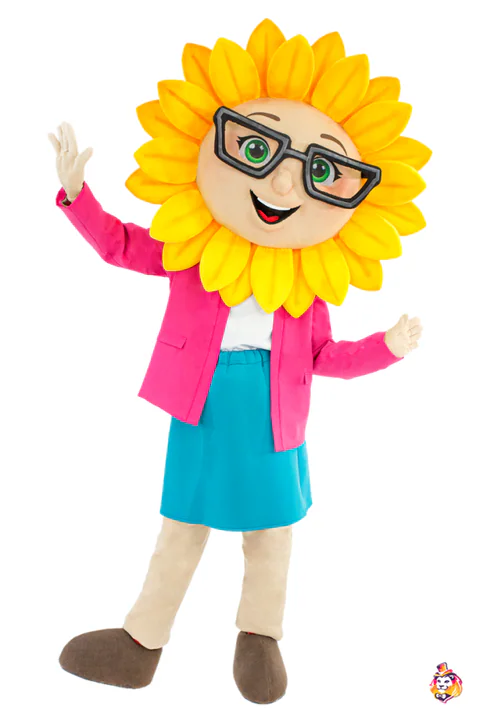 Sunflower Girl Mascot Costume