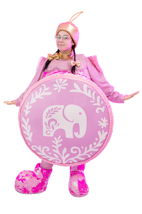 Pallina di Natale rosa – costume per animatori