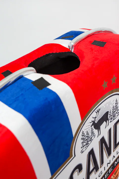 Mint Candy Tin mascot costume — detail