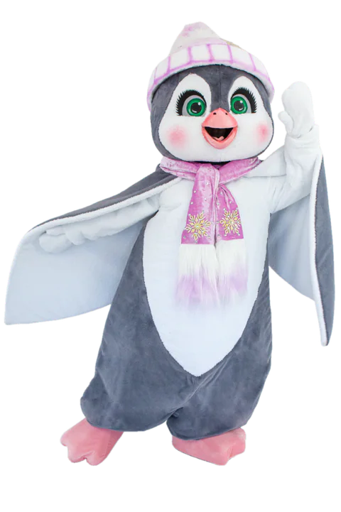 Schneeball-Pinguin – Maskottchen-Kostüm