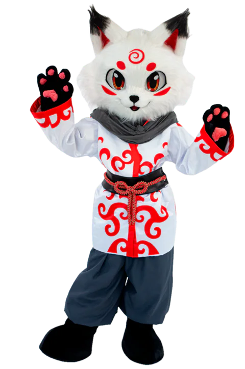 Mascottepak Kat in Aziatische stijl