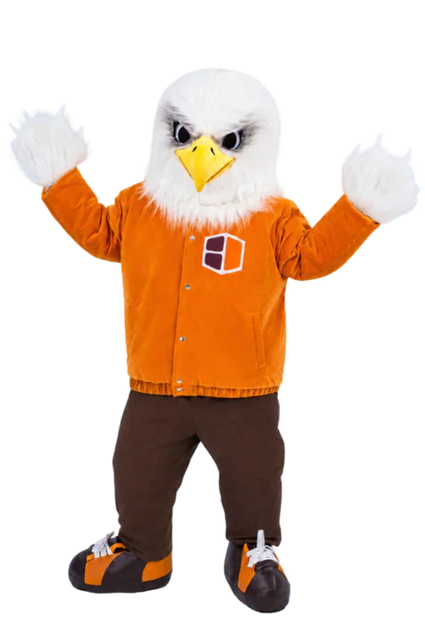 Eagle Edward mascot costume — front view