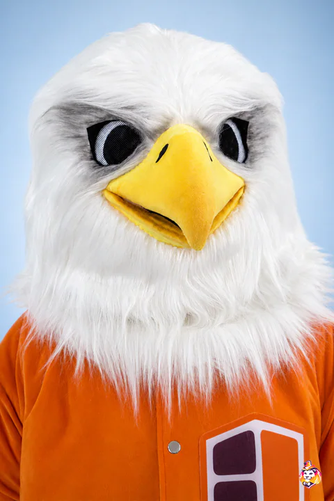 Eagle Edward mascot costume — detail