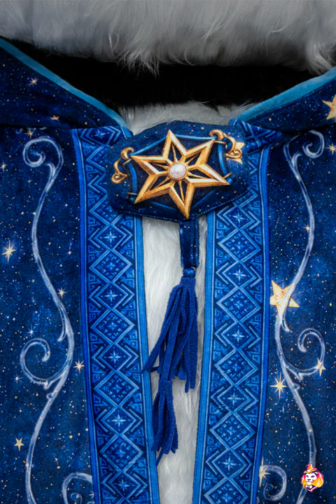 Panda the Wizard mascot costume — detail