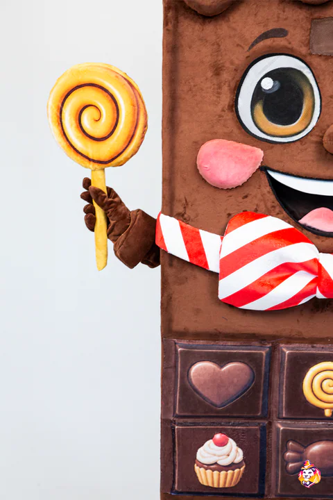 Mascottepak Chocoladereep – detail