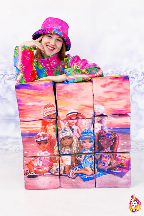 Cubes puzzle Poupons — vue de face