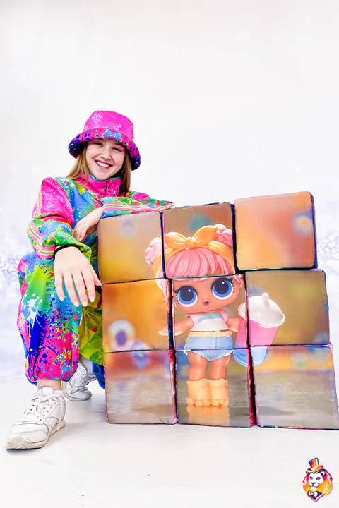 Cubes puzzle Poupons — détail
